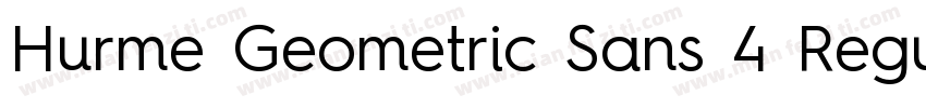Hurme Geometric Sans 4 Regular字体转换
